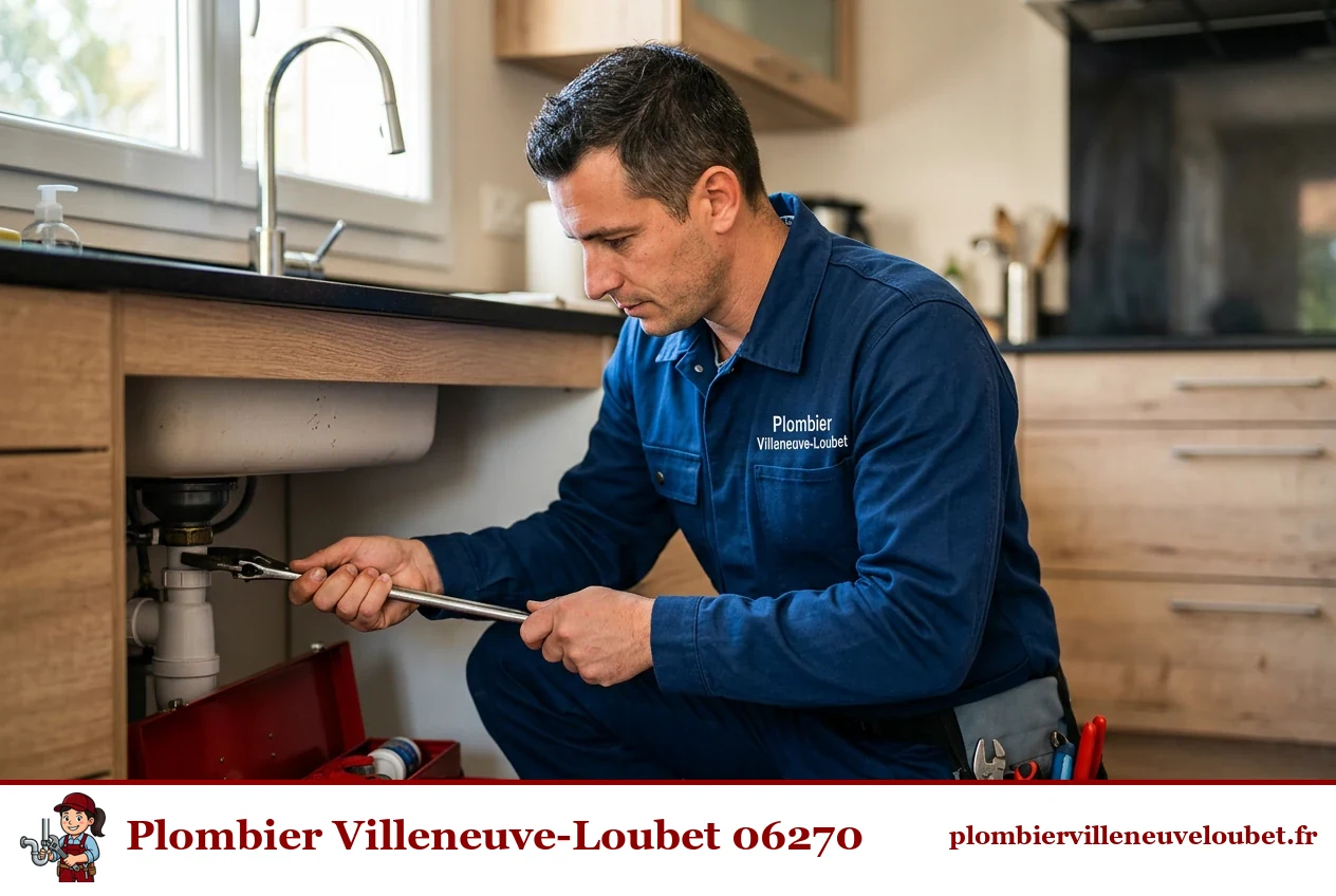 Plombier local à Villeneuve-Loubet