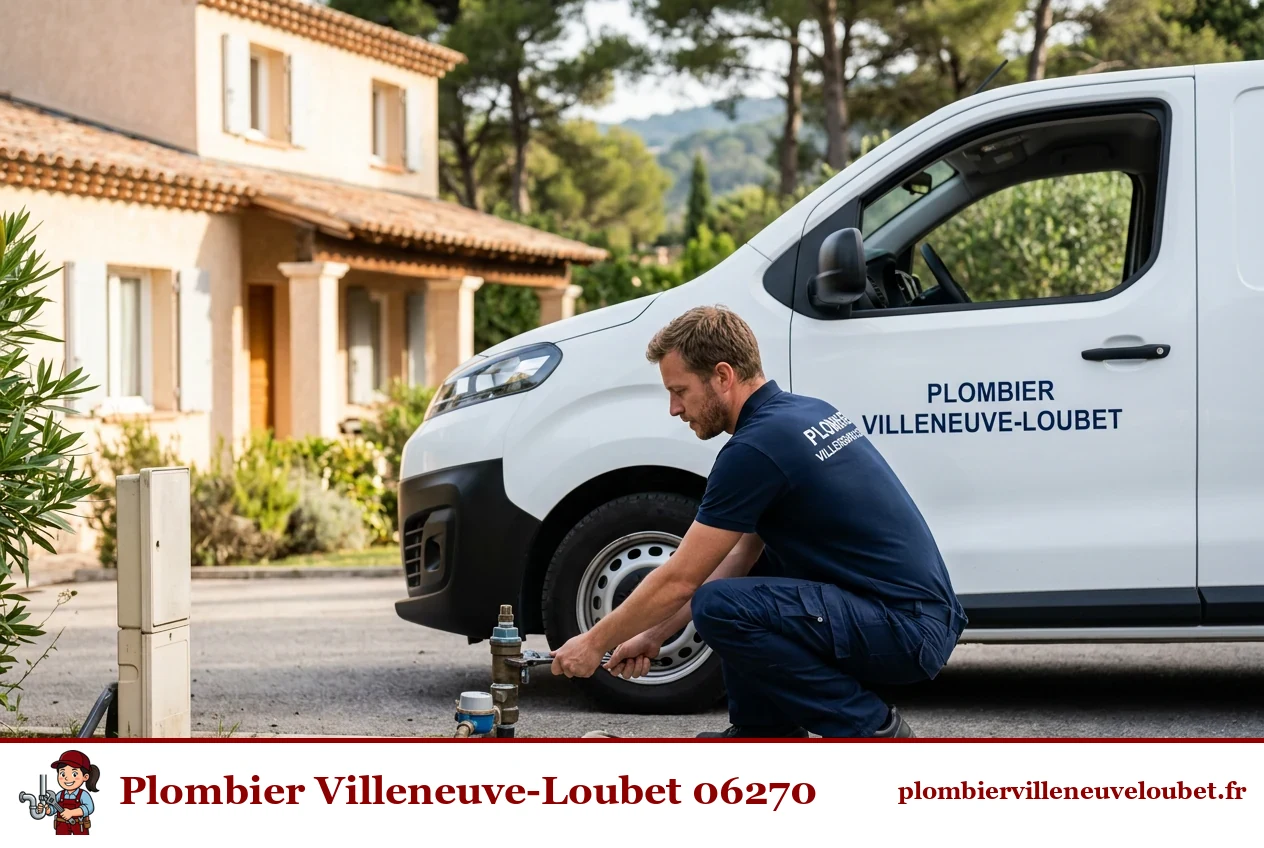 Artisan plombier intervenant à Villeneuve-Loubet