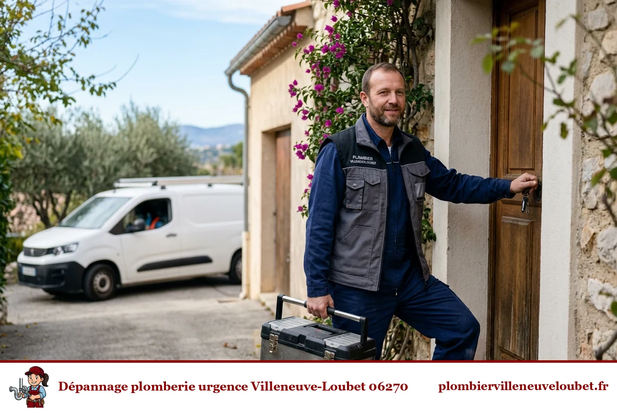 Plombier intervenant à Villeneuve-Loubet