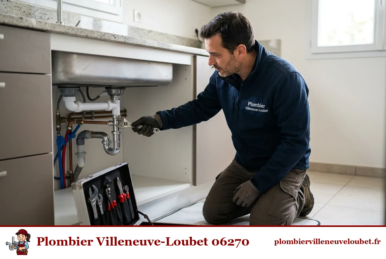 Artisan plombier local Villeneuve-Loubet