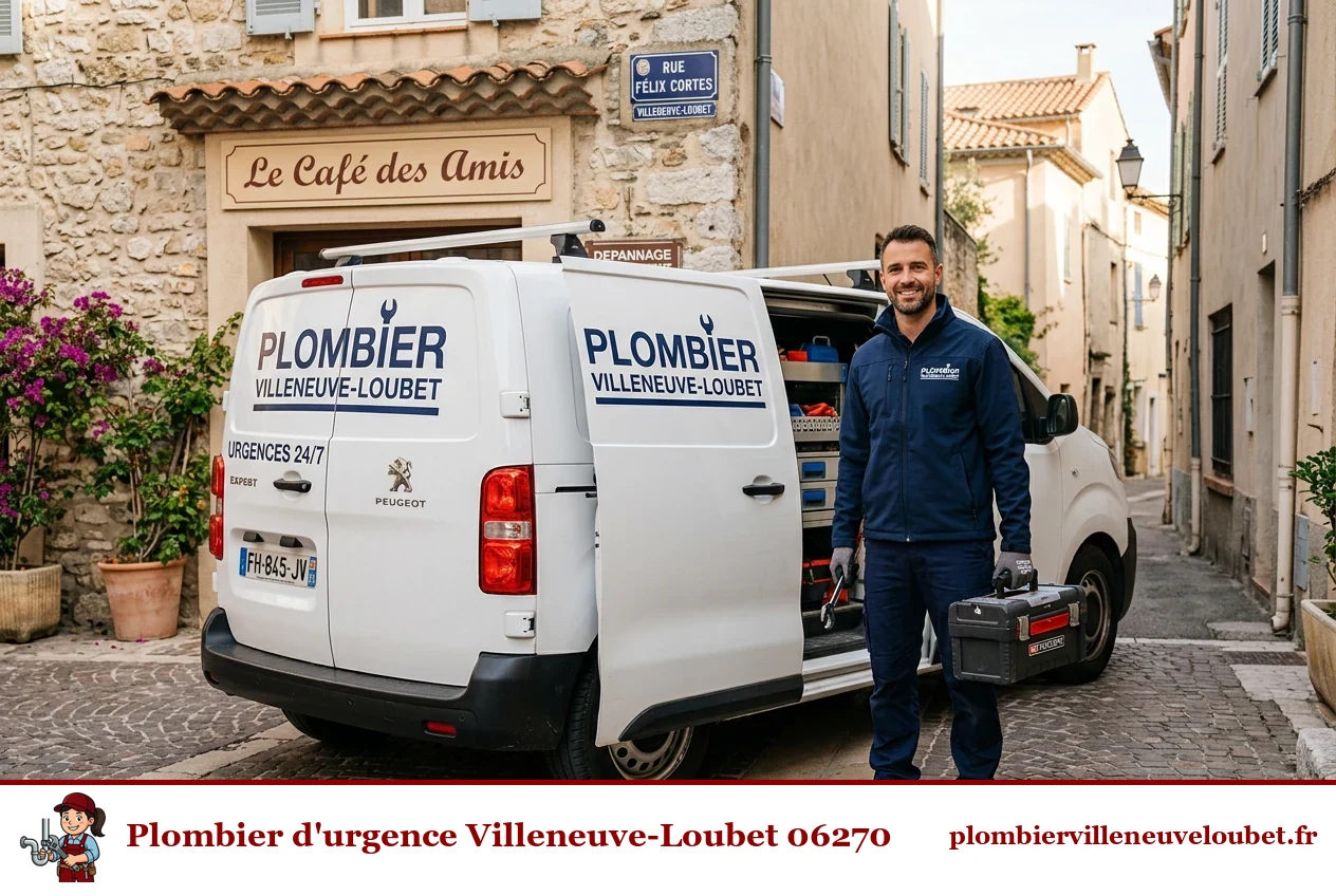 Plombier local intervenant à Villeneuve-Loubet